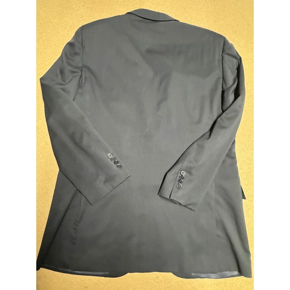 Ermenegildo Zegna Blazer Suit Jacket  Black‎ Made in Switzerland Size 56 L $500